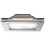 2R122 - Frosted White Acrylic Brushed Nickel Ceiling Light
