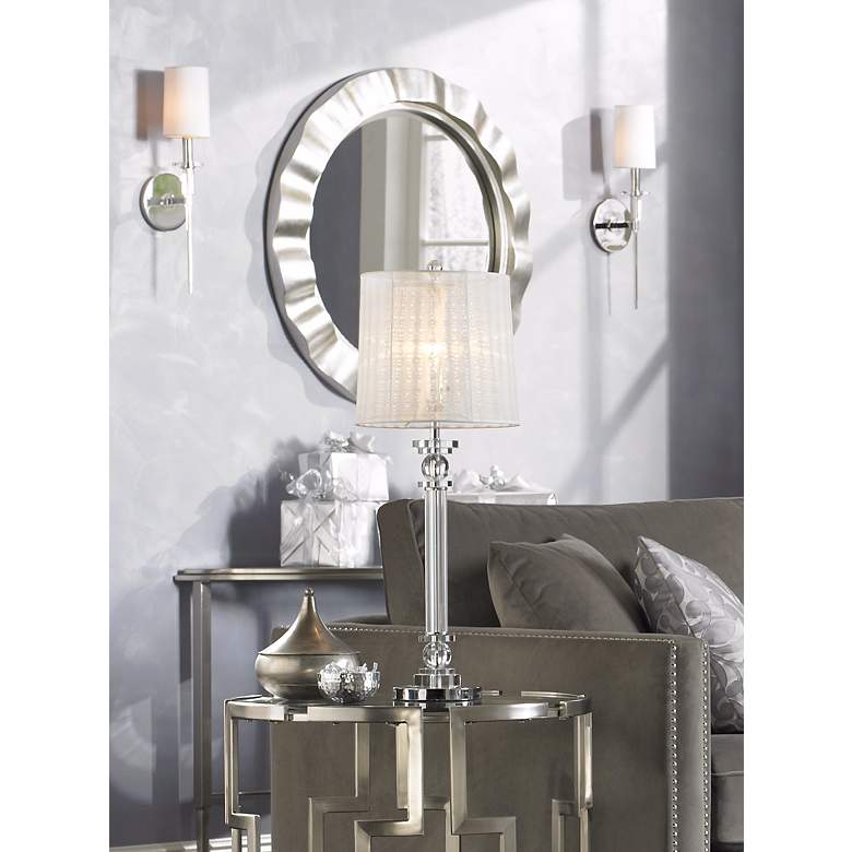 Image 7 Hudson Valley Amherst Nickel 18 3/4" High Wall Sconce in scene