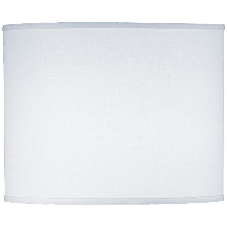 Image 1 2W130 - Brussels White Drum Lamp Shade