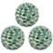 3.9" Green Decorative Capiz Ball - Set of 3
