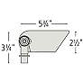 5_3 1/4" High Black Spot Light by Hinkley Lighting more views