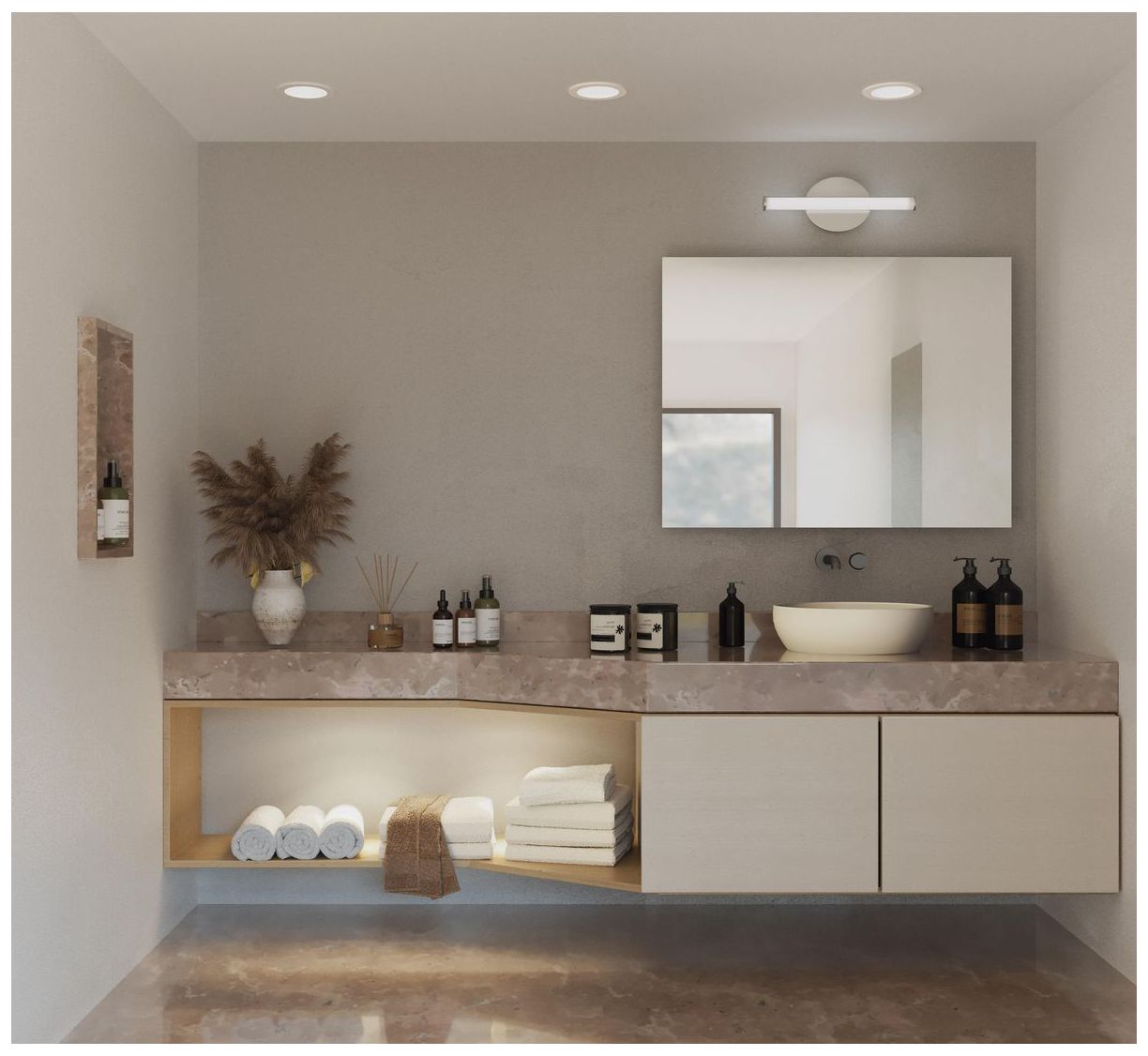 Image 2 3 Collection 16 in. Small Modern 3CCT Integrated LED Linear Vanity Light more views