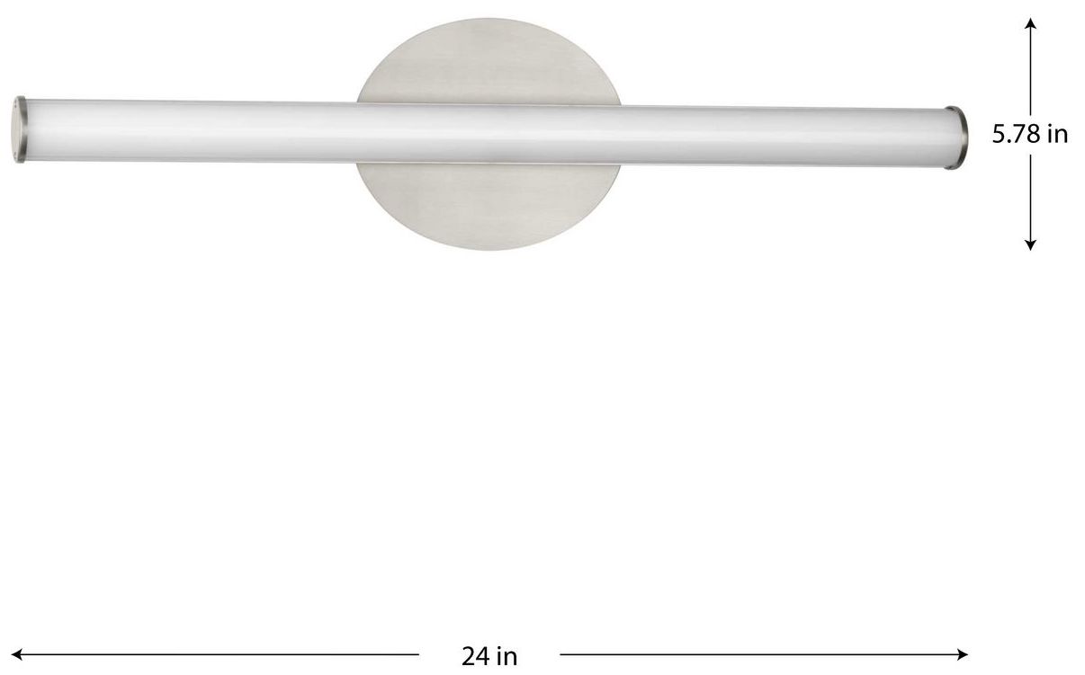 Image 4 3 Collection 24 in. Medium Modern 3CCT Integrated LED Linear Vanity Light more views