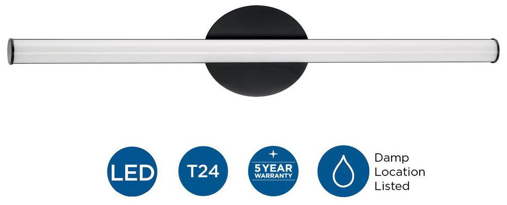 3 Collection 32 in. Large Modern 3CCT Integrated LED Linear Vanity Light