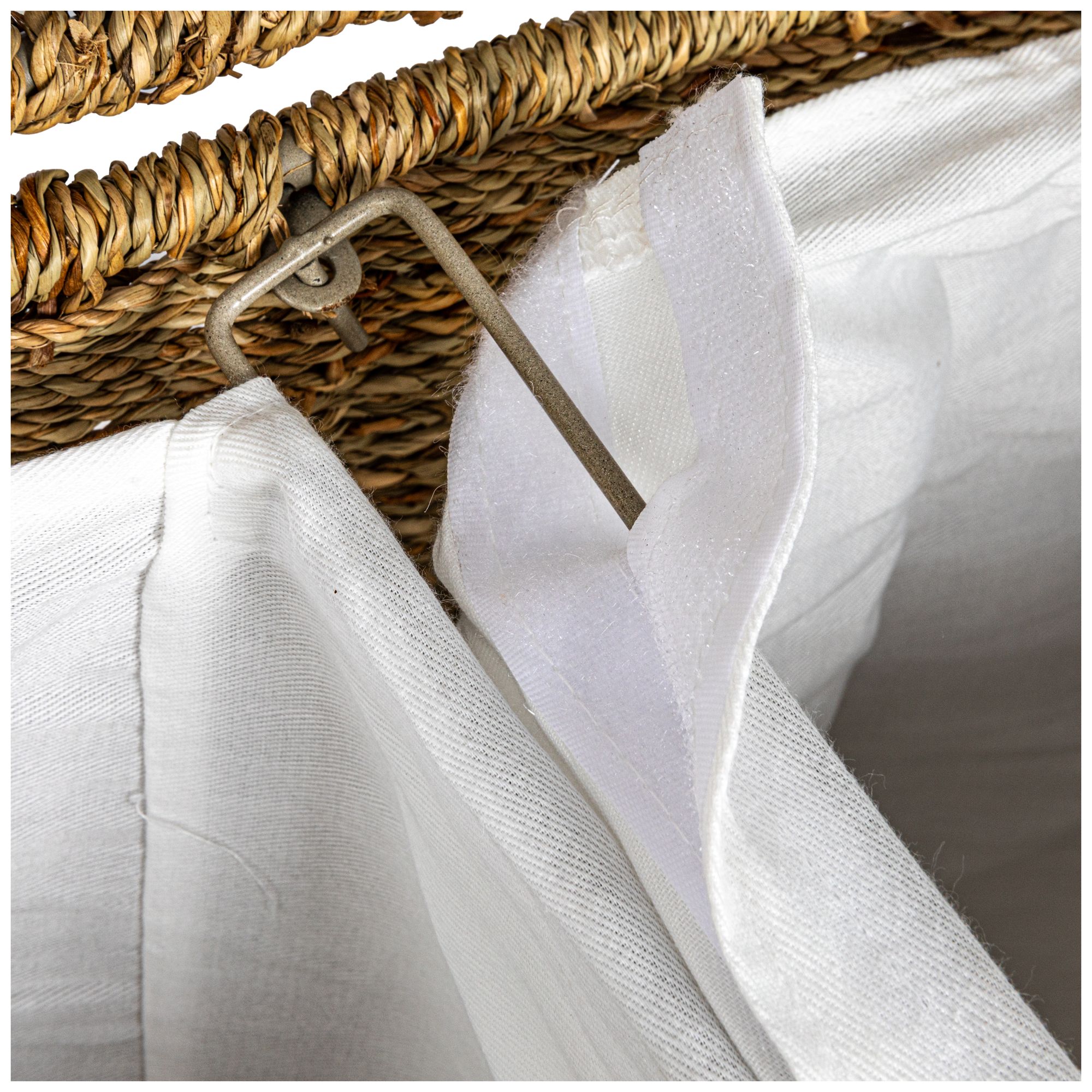 Image 3 3 Compartment Laundry Sorter, Wicker Lau more views