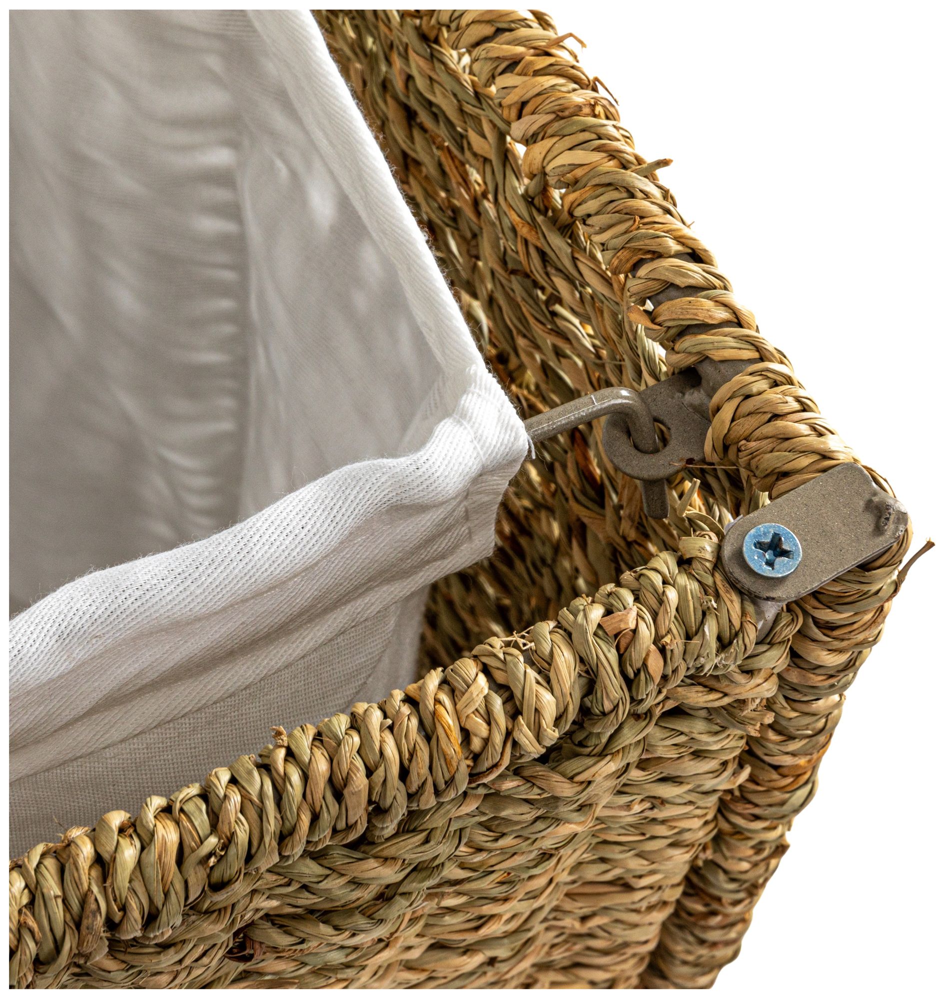 Image 5 3 Compartment Laundry Sorter, Wicker Lau more views