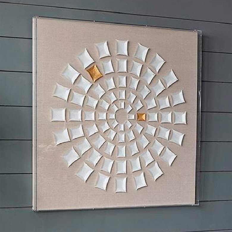 Image 1 3-D Rectangles Forming Circle Wall Décor