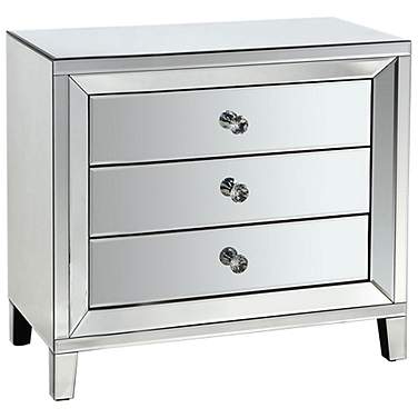 3 Drawer Mirrored Chest