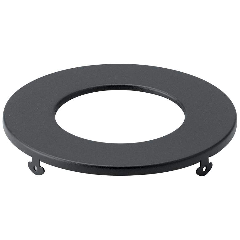 Image 1 3-in Textured Black Round Slim Downlight Trim