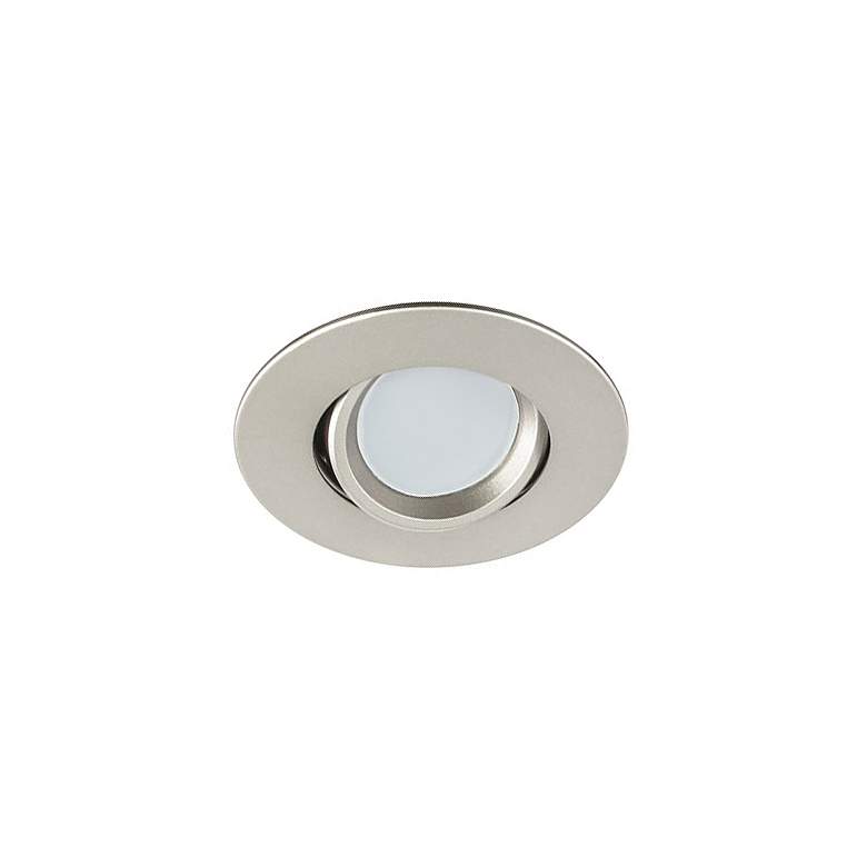 Image 1 3 inch Nickel Swivel Gimbal 7.5 Watt LED Remodel Recessed Kit