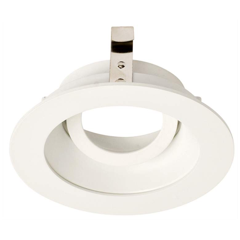 Image 2 3 inch White 750 Lumen LED Fire-Rated Round Gimbal Recessed Kit more views