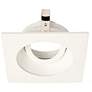 3" White 950 Lumen LED Fire-Rated Square Gimbal Recessed Kit