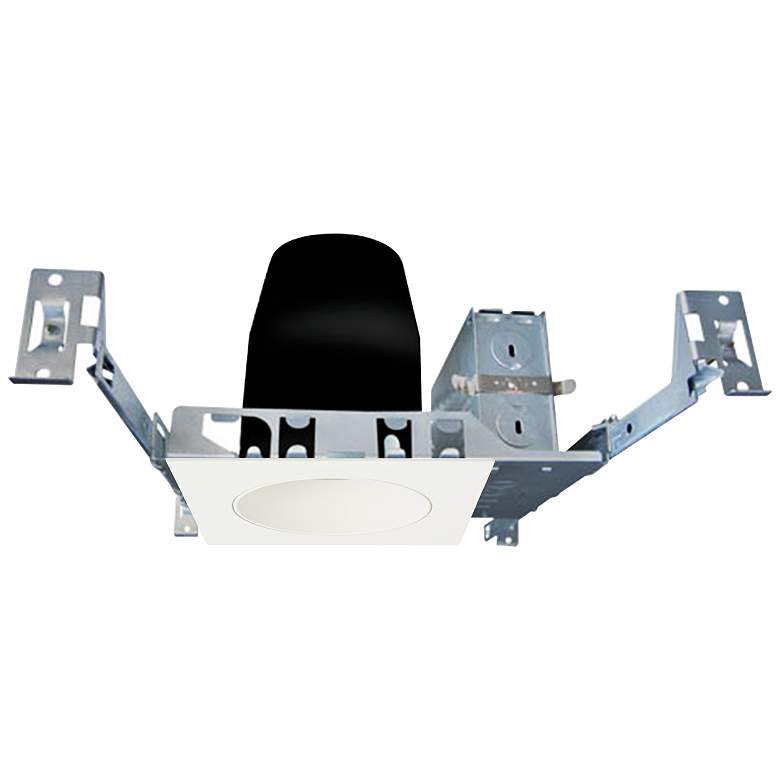 Image 1 3" White 950 Lumen LED Standard Round Gimbal Recessed Kit