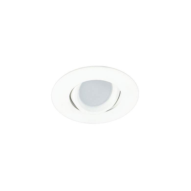 Image 1 3 inch White Swivel Gimbal 7.5 Watt LED Remodel Recessed Kit