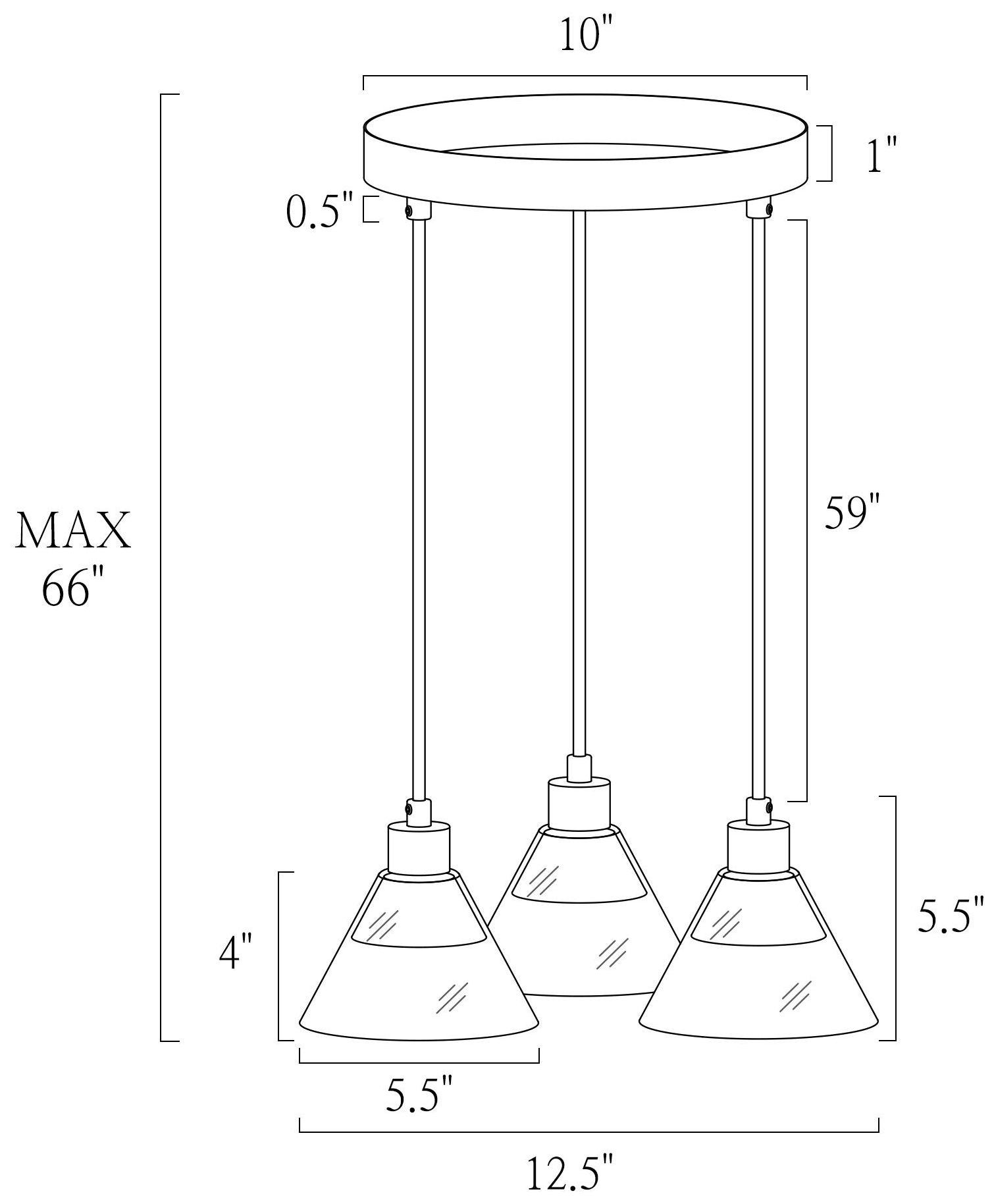 Image 4 3-Light 12.5"W Cluster White and Plated Brass Chandeliers more views