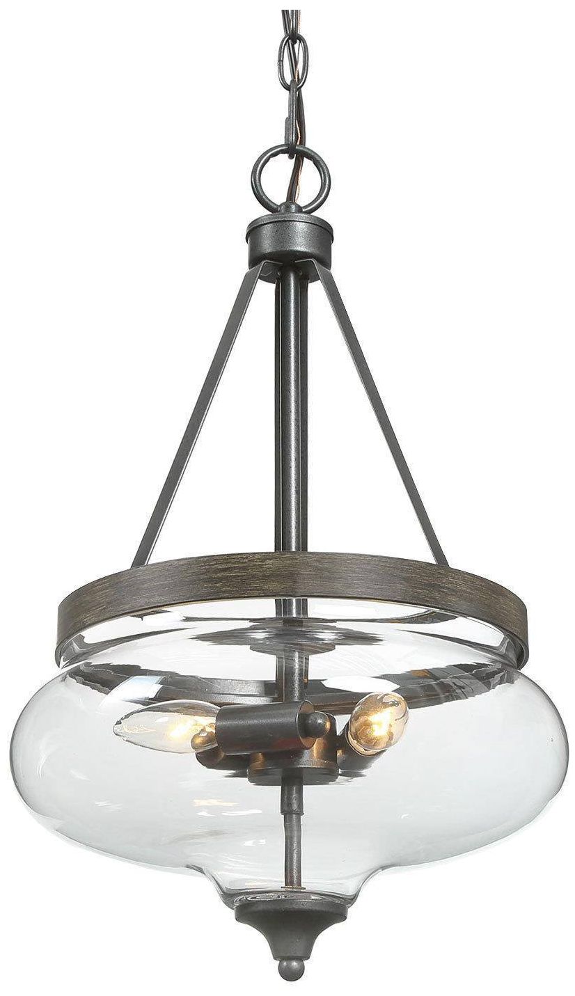 3-Light 12.6"W Bowl Rust Bronze Chandeliers