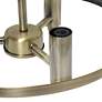 6_3-Light 13" Glass and Metallic Accented Semi-Flush Mount, Antique Bras more views