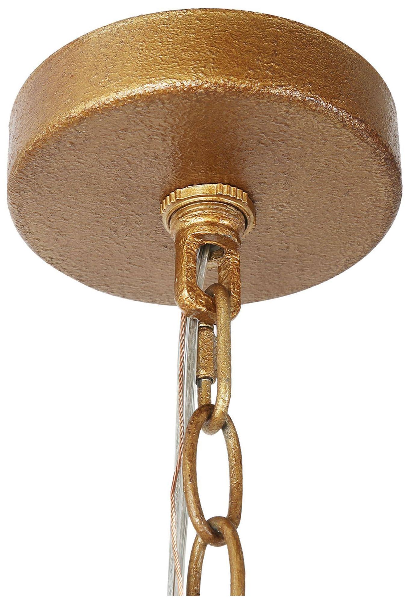 Image 5 3-Light 13"W Drum Antique Gold Chandeliers more views