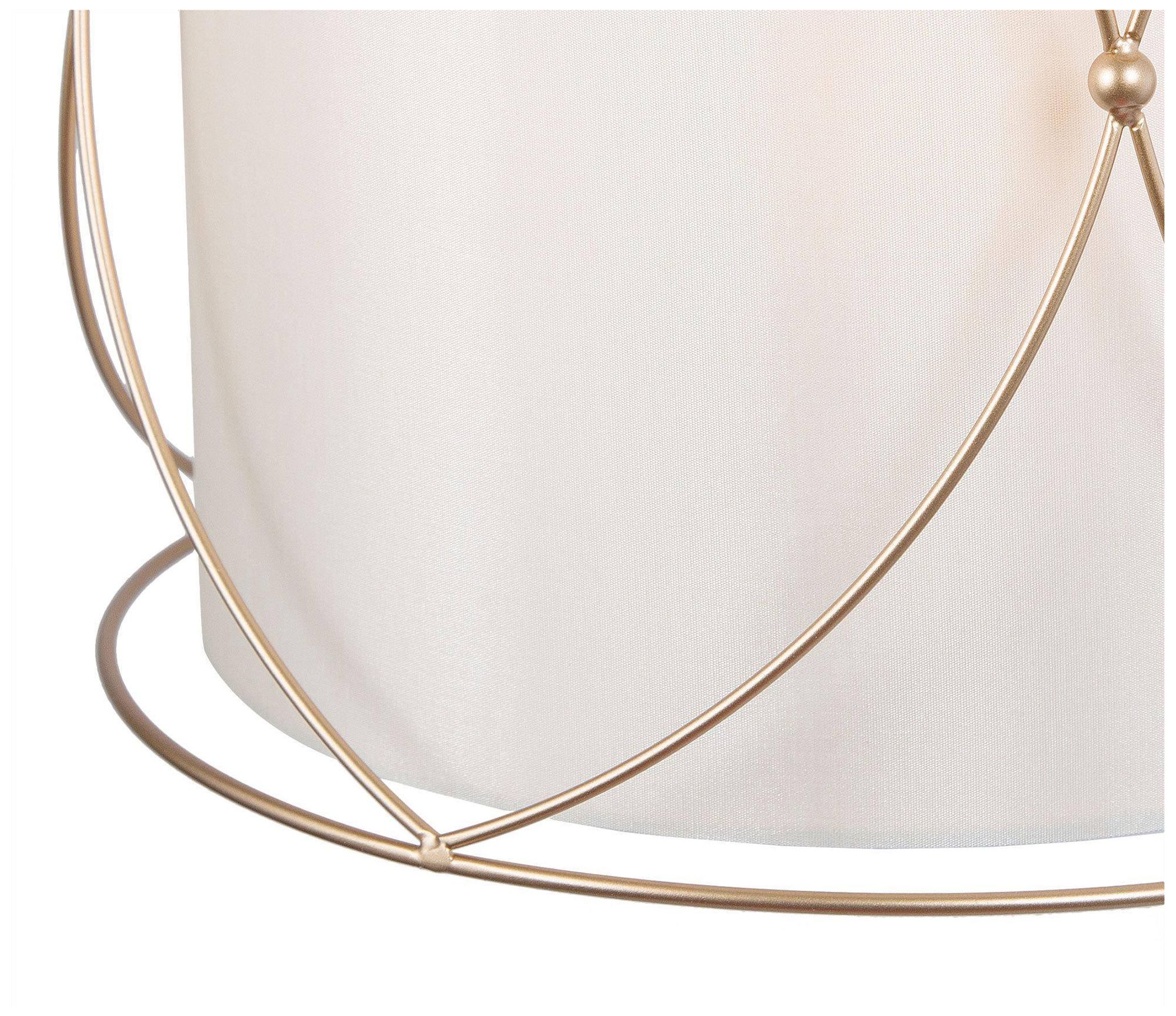 Image 3 3-Light 13"W Drum Metallic Gold Chandeliers more views