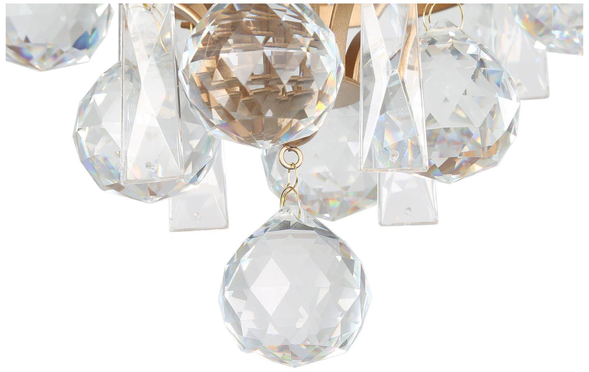 Image 3 3-Light 15.2"W Tiered Gold Chandeliers more views