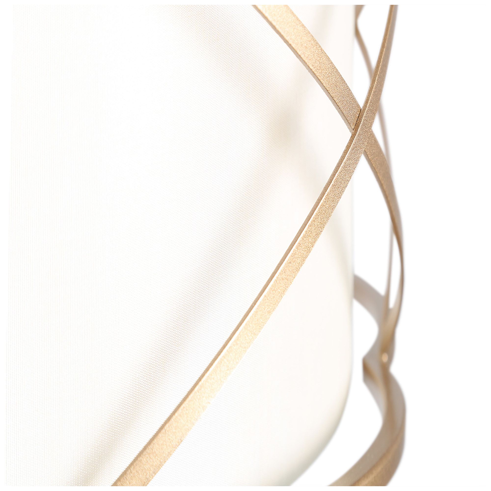 Image 4 3-Light 15.7"W Drum Metallic Gold Chandeliers more views