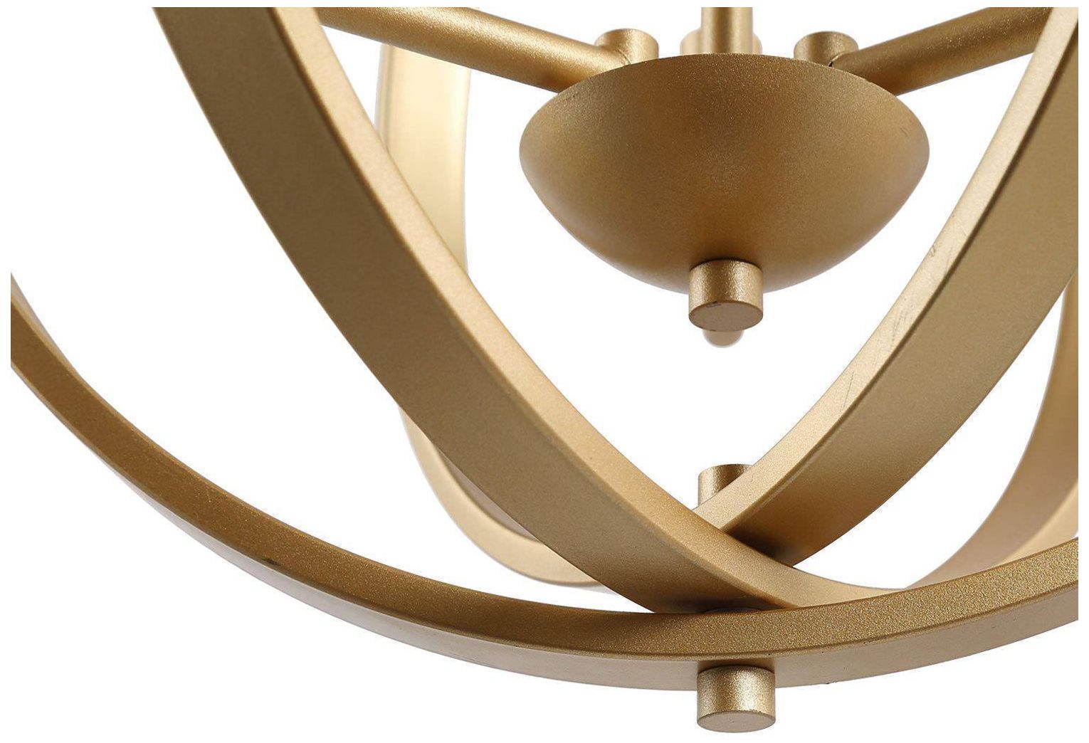 Image 4 3-Light 15.7"W Globe Antique Gold Chandeliers more views