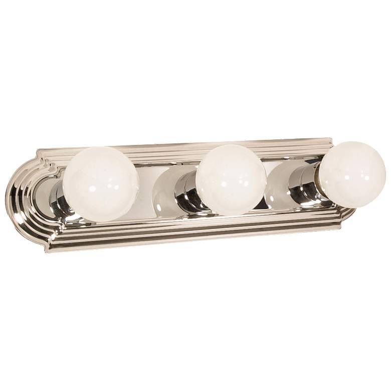 Image 1 3 Light; 18 in.; Vanity; Racetrack Style