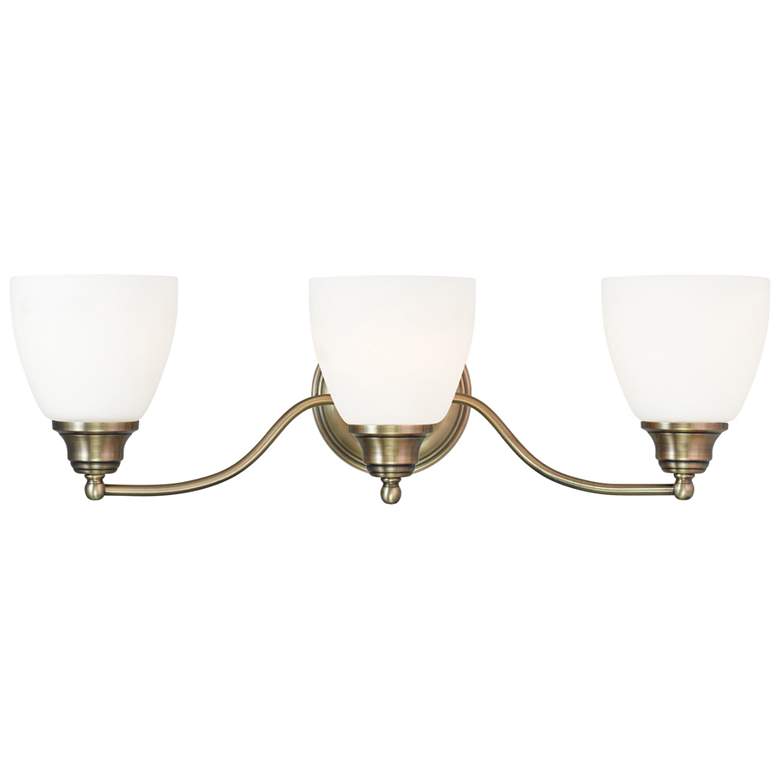 Image 1 3 Light Antique Brass Bath Vanity