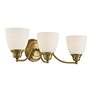 3 Light Antique Brass Bath Vanity
