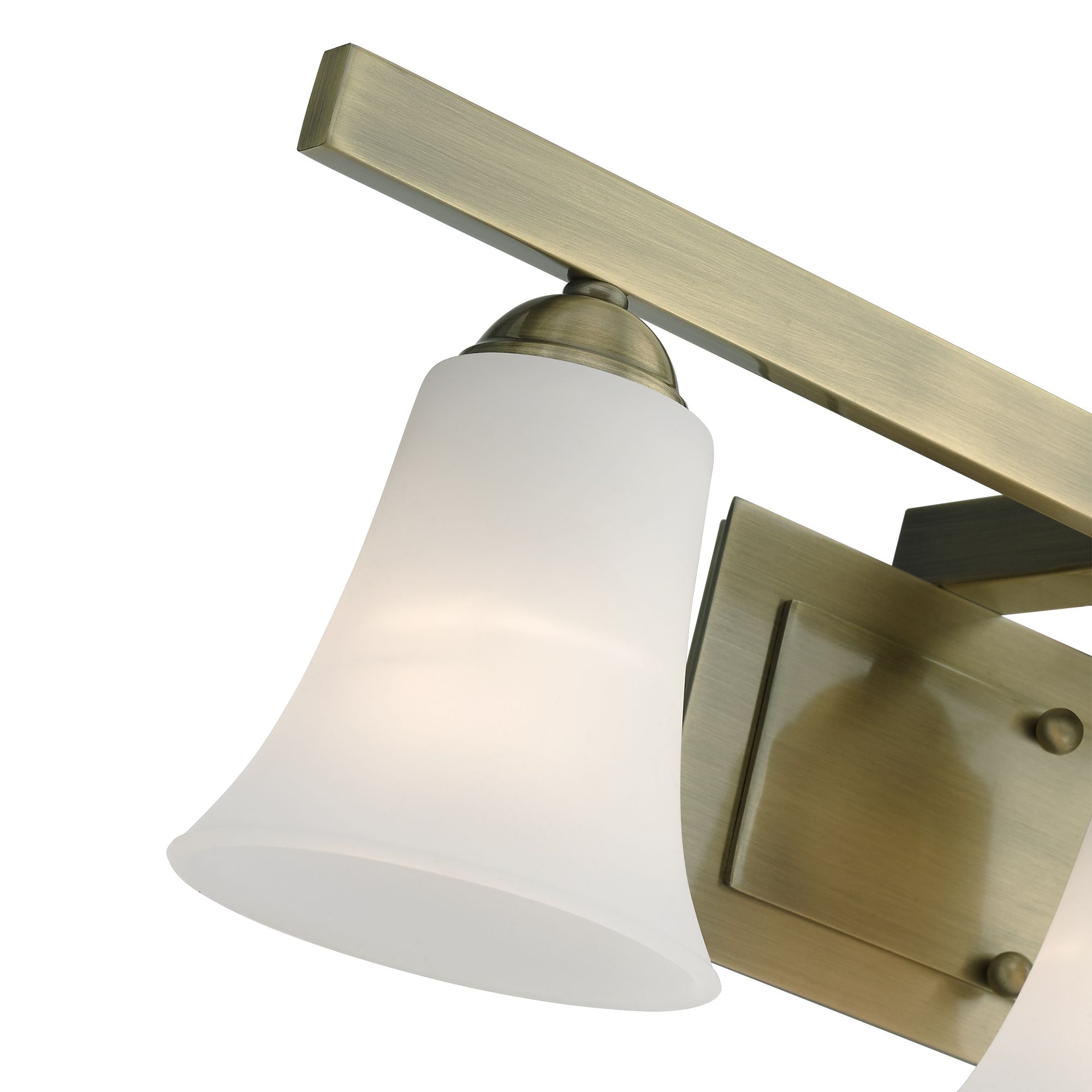 3 Light Antique Brass Bath Vanity