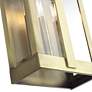 6_3 Light Antique Brass Large Outdoor Wall Lantern with Clear Glass more views