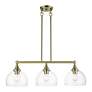 4_3 Light Antique Brass Linear Chandelier more views
