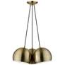 2_3 Light Antique Brass Multi Pendant