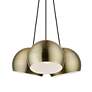 6_3 Light Antique Brass Multi Pendant more views
