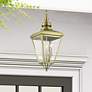 1_3 Light Antique Brass Outdoor Large Pendant Lantern