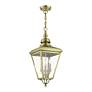 5_3 Light Antique Brass Outdoor Large Pendant Lantern more views