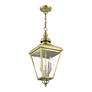 6_3 Light Antique Brass Outdoor Large Pendant Lantern more views