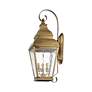 5_3 Light Antique Brass Outdoor Wall Lantern more views