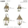 6_3 Light Antique Brass Outdoor Wall Lantern more views