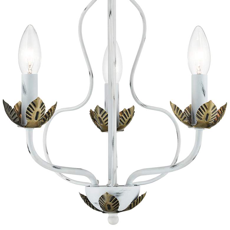 Image 4 3 Light Antique White Chandelier more views