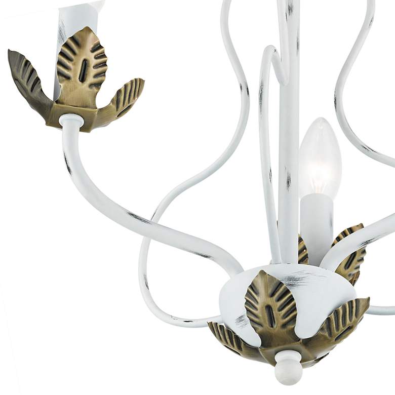 Image 6 3 Light Antique White Chandelier more views
