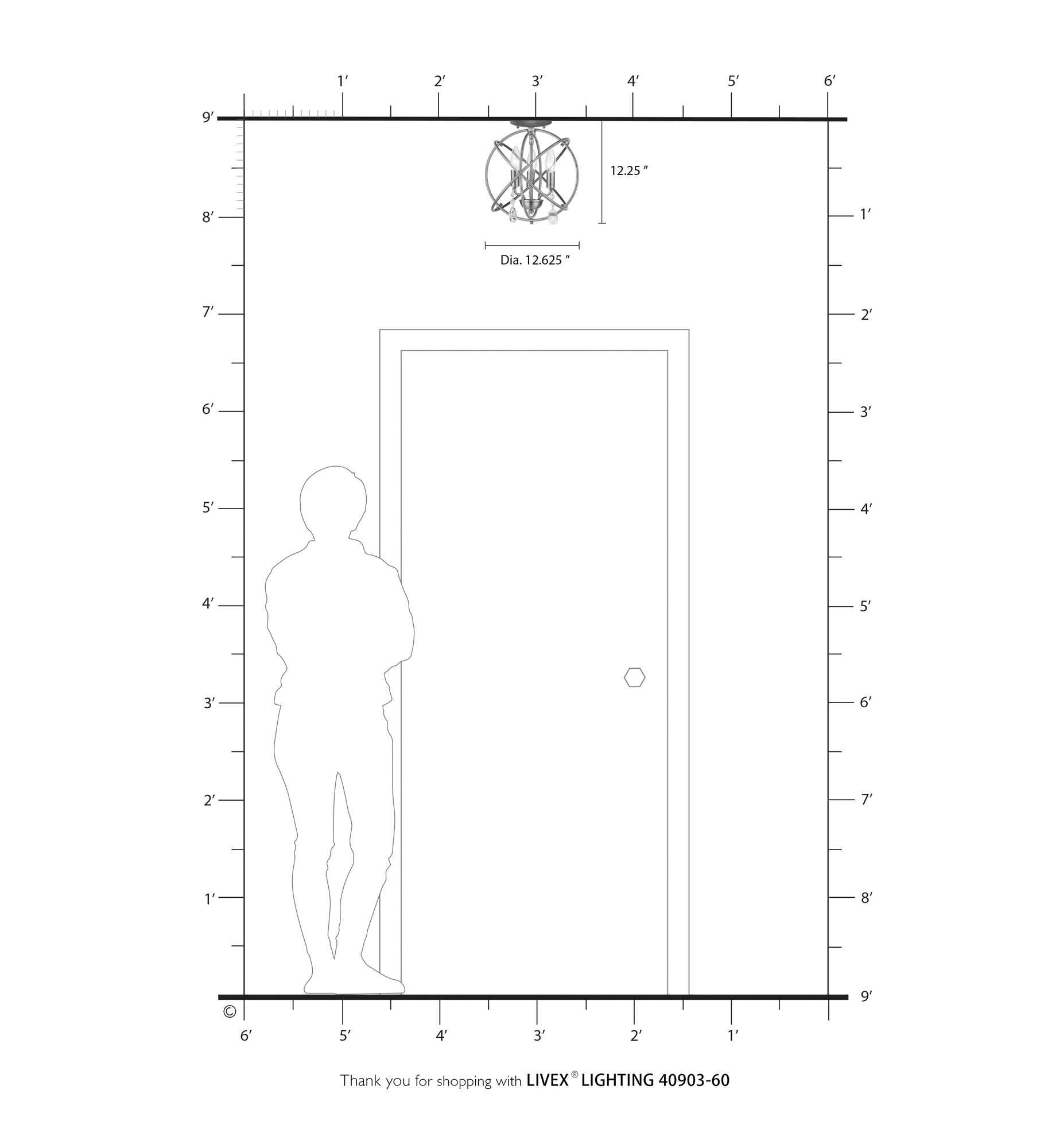 3 Light Antique White Convertible