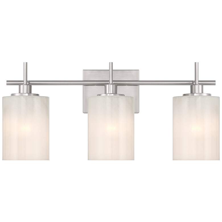 Image 1 3-Light Bathroom Vanity Light in Brushed Nickel