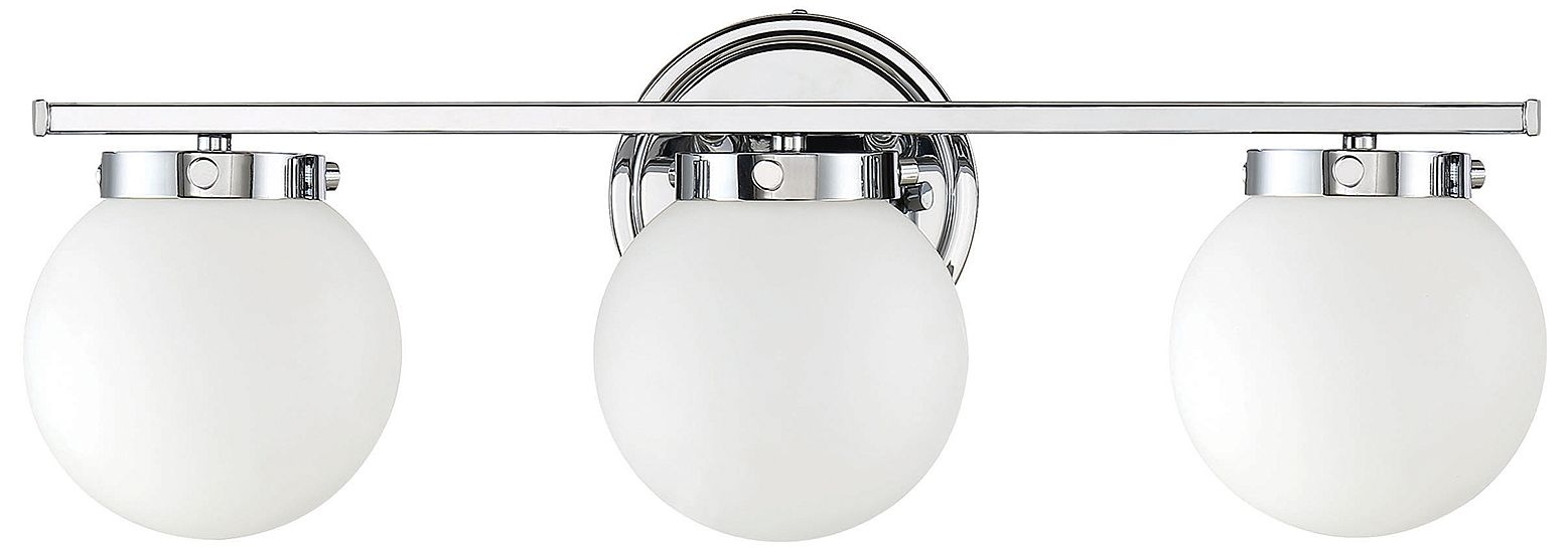 Image 2 3-Light Bathroom Vanity Light in Chrome more views