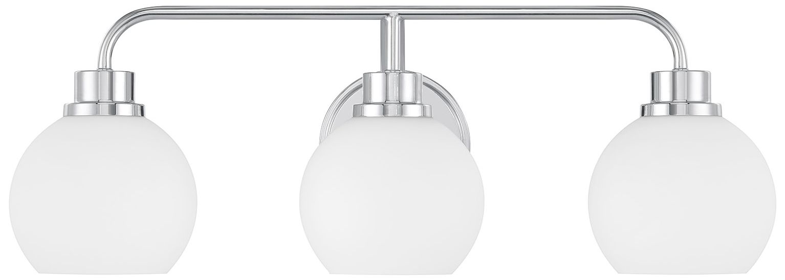 Image 2 3-Light Bathroom Vanity Light in Chrome more views