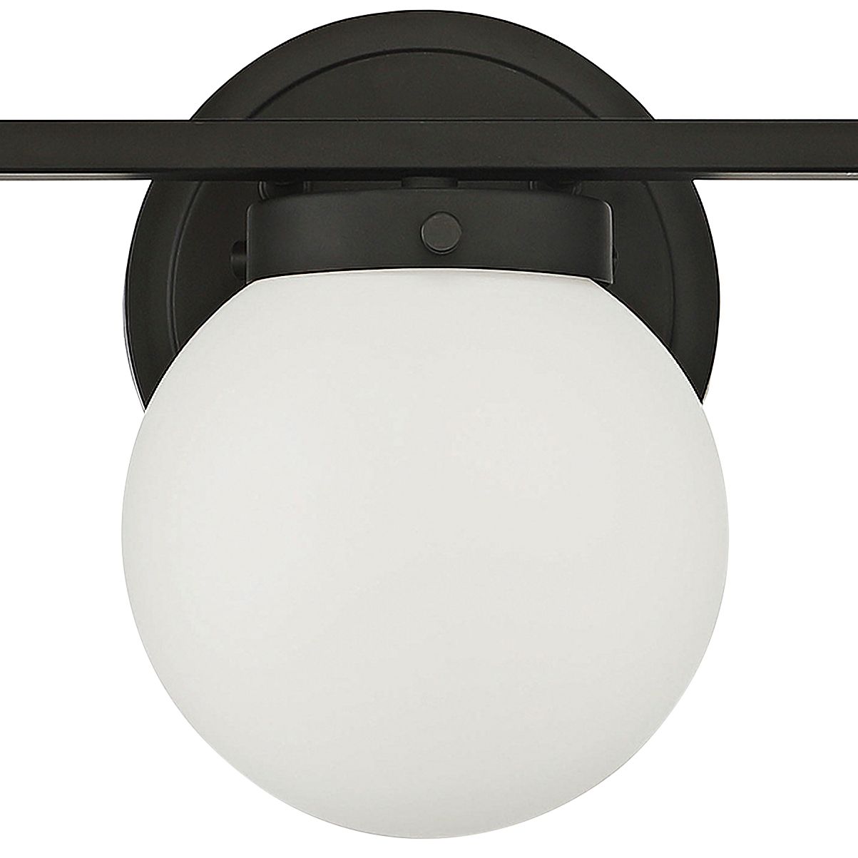 Image 2 3-Light Bathroom Vanity Light in Matte Black more views