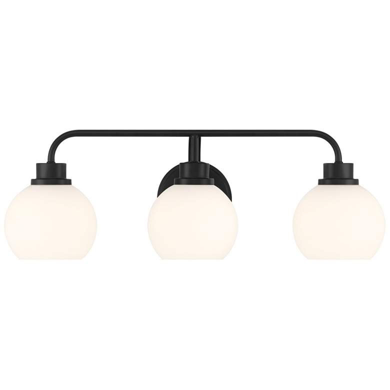 Image 1 3-Light Bathroom Vanity Light in Matte Black