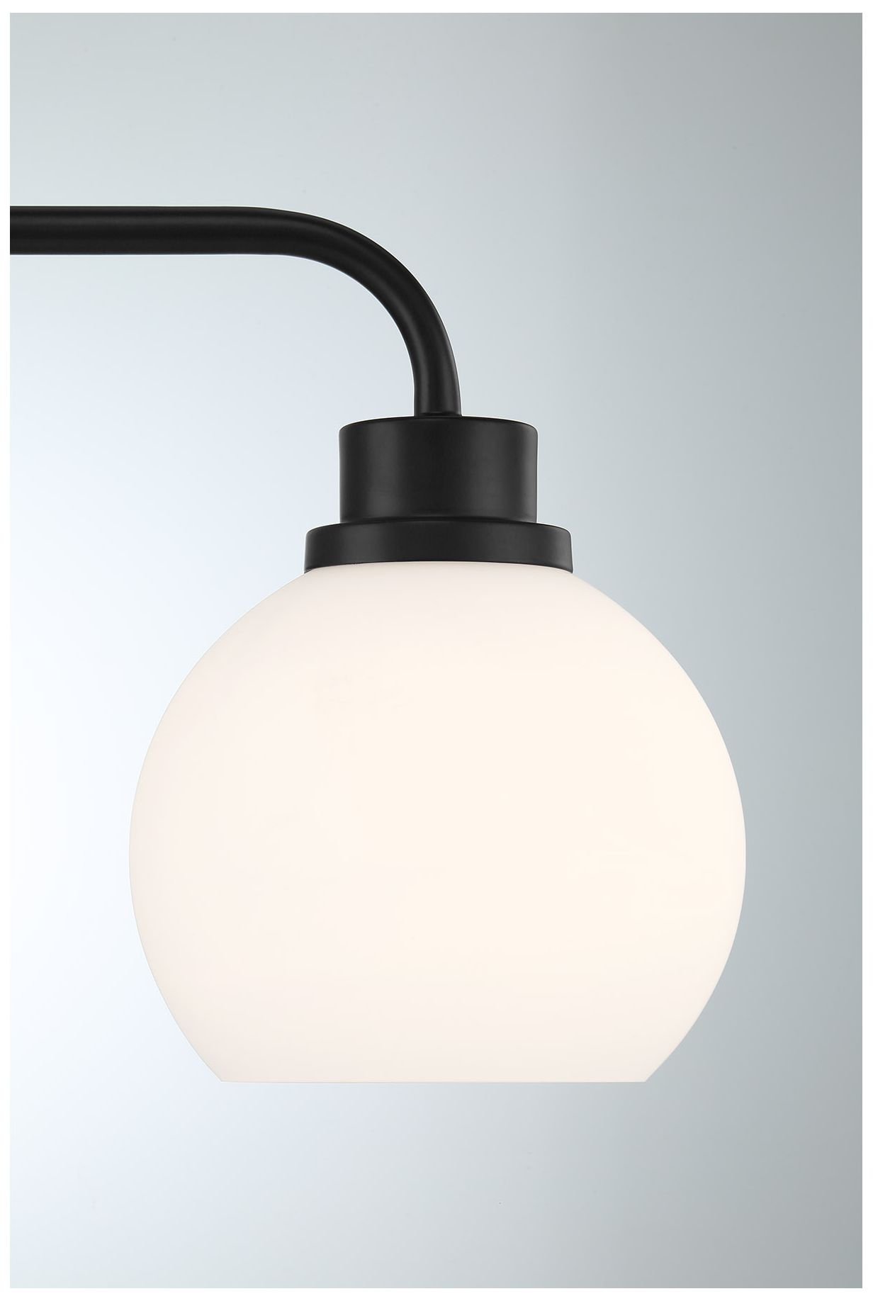 Image 6 3-Light Bathroom Vanity Light in Matte Black more views