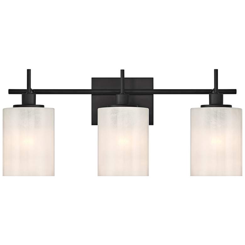 Image 1 3-Light Bathroom Vanity Light in Matte Black