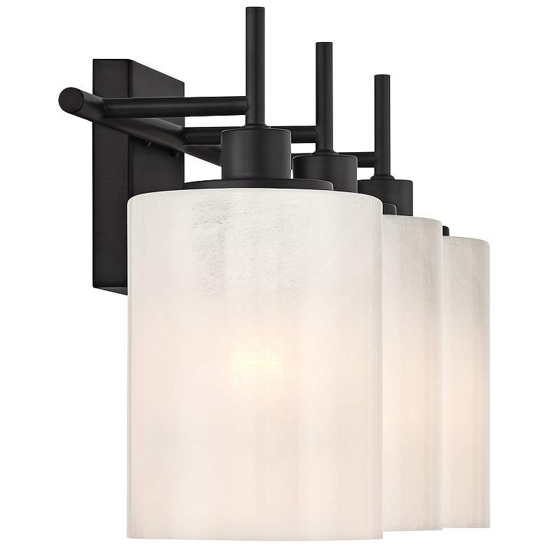 Image 3 3-Light Bathroom Vanity Light in Matte Black more views